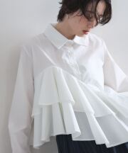 【オフィシャルサイト限定】アシメフリルティアードブラウス