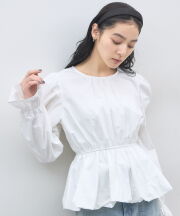 【オフィシャルサイト限定】ウエストシェイプパワショルブラウス