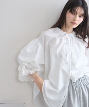 22日までの出品＊タグ付*&amp;.nostalgiaレーストップス &.NOSTALGIA - セール【ノスタルジア】レーストップスの通販 by なつ's
