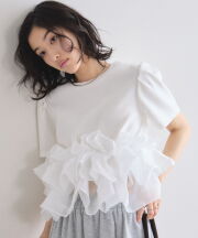 【あなたの「欲しい」の声で商品化決定！】《RequestProject》シアーティアードヘムカットソー