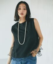 【入荷希望受付中☆】フレアー切り替えチュールトップス《RequestProject》 ※入荷希望数により商品化しない場合がございます。