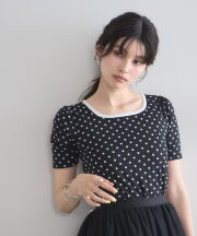 8月10日オフィシャルサイト限定再販！2WAYリンガードット柄Tシャツ