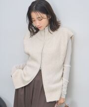 10月5日オフィシャルサイト限定再販！ダブルZIPリブニットベスト