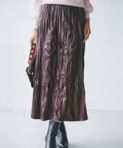 レザー風スカート