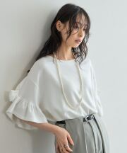 【オフィシャルサイト限定】袖リボンプルオーバー