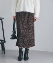 【オフィシャルサイト限定】レオパードプリーツスカート