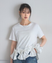【オフィシャルサイト限定】裾リボンTシャツ