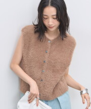 【オフィシャルサイト限定】シャギー前開きベスト