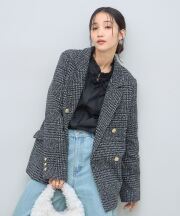 【オフィシャルサイト限定】ツイードチェックテーラードジャケット