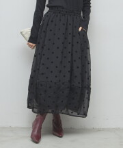 ドットシアーバルーンスカート