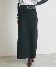 【オフィシャルサイト限定】Wベルトミディ丈スカート