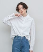 【オフィシャルサイト限定】ピンタックハイネックレース前ボタンブラウス