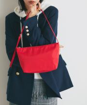 ナイロン風ハンドルショルダーバッグ