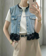 【リクエスト投票受付中！】裾フリルベスト ※リクエスト結果により商品化しない場合があります。