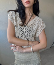 【リクエスト投票受付中！】クロシエ編みプルオーバー※リクエスト結果により商品化しない場合があります。