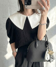 【リクエスト投票受付中！】ビッグカラー付きカットソー※リクエスト結果により商品化しない場合があります。