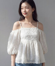 【入荷希望受付中☆】２WAYジャガードブラウス《RequestProject》 ※入荷希望数により商品化しない場合がございます。