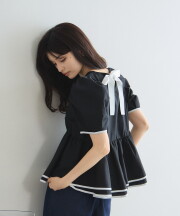 【オフィシャルサイト限定】《RequestProject》 バックリボン裾ライントップス