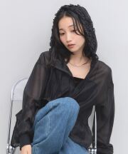 【入荷希望受付中☆】フードフリルシアーパーカー《RequestProject》 ※入荷希望数により商品化しない場合がございます。