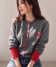 【入荷希望受付中☆】胸元ハート配色ニット《RequestProject》 ※入荷希望数により商品化しない場合がございます