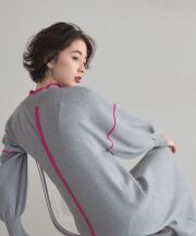 10月17日オフィシャルサイト限定再販！配色ニットワンピース