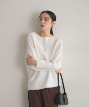 【AW SALE】三者混ドルマンニット＊SALE品につき返品/交換/注文確定後の変更キャンセル不可＊