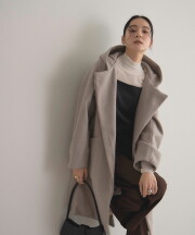 11月28日オフィシャルサイト限定再販！フェイクウールフードジップコート