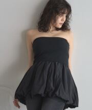 【オフィシャルサイト限定】バルーンヘムベアトップ