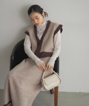 【オフィシャルサイト限定】MIXミニループヤーンベスト