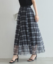 【オフィシャルサイト限定】チェックチュールスカート