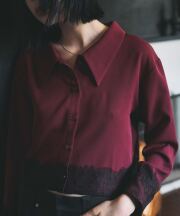 ARVELLIA｜  LACE CONTRAST SHIRT
