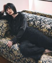 ARVELLIA｜   WIDE FRINGE PANTS