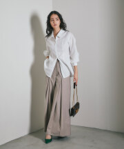 【FINAL SALE】ARVELLIA｜  SHARP EDGE HIGH-WAIST PANTS＊SALE品につき返品/交換/注文確定後の変更キャンセル不可＊