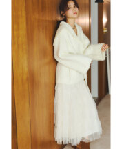 【古畑星夏さん着用】【ARVELLIA】LAYERED TULLE SKIRT