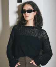 【ARVELLIA】POPCORN KNIT TOP