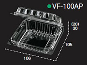 ミニトマトパック（PET素材）　VF-100AP　4穴　1ケース（1500枚）