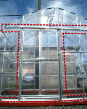 引戸セット（既設ビニールハウス用）組立式