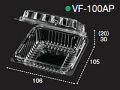 ミニトマトパック（PET素材）　VF-100AP　4穴　1ケース（1500枚）