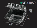 ミニトマトパック（PET素材）　VF-150AP　4穴　1ケース（1500枚）