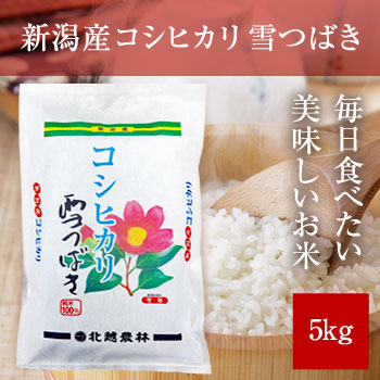 新潟産コシヒカリ 雪つばき5kg 令和7年産