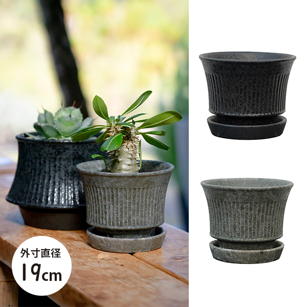 インテリア鉢/陶器鉢/BOEX】ヴェント フレア Φ19cm（CP-3719)