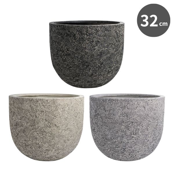 【植木鉢／軽量鉢／プランター】ブラックス ラウンド 32cm