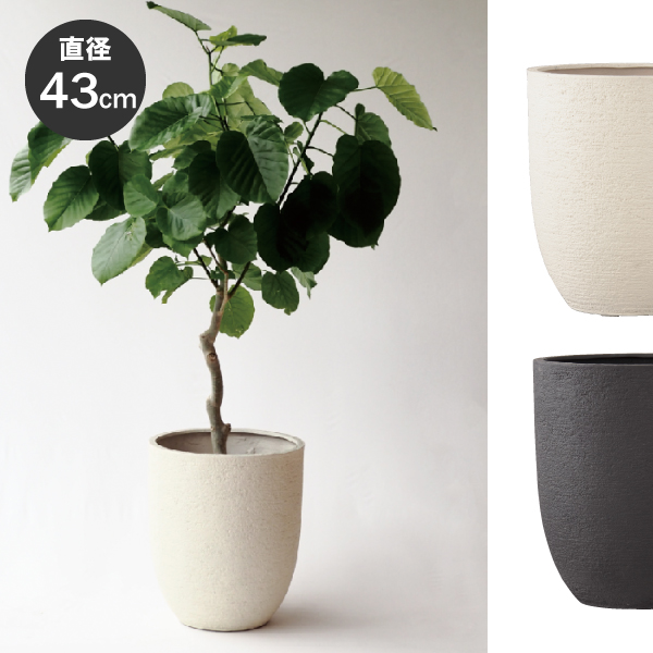 樹脂製鉢／植木鉢／軽量鉢】ビアス アルトエッグ Φ43cm (EB