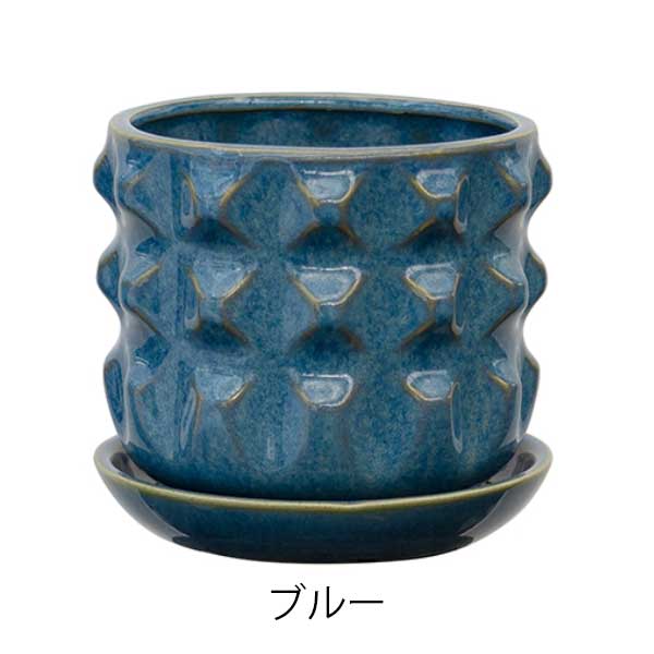 インテリア鉢/陶器鉢/BOEX】トレッド ラウンド Φ14cm（CP-3414)