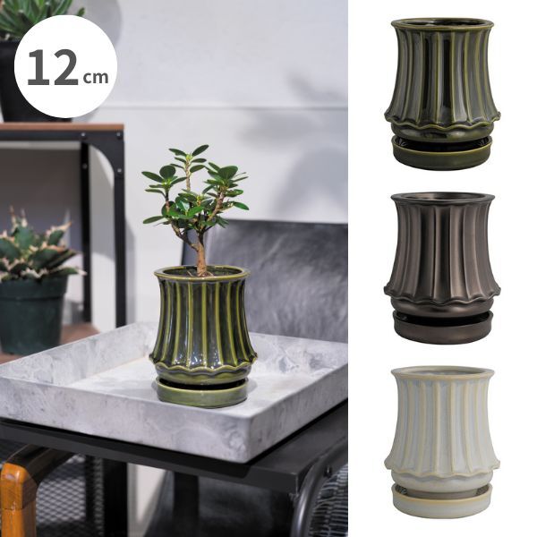 【インテリア鉢/陶器鉢/BOEX】ティエラ トール  Φ12cm（CP-4312）