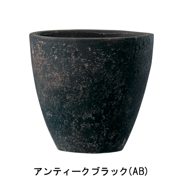 テラコッタ／植木鉢／素焼鉢／アンティーク鉢】フリット エッグ 23cm