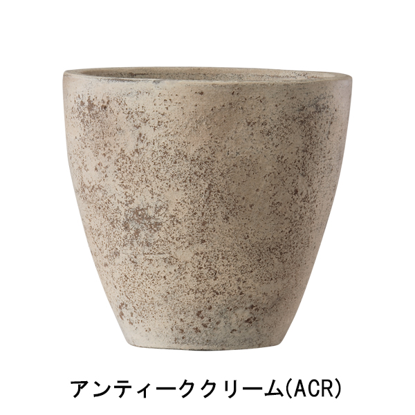 テラコッタ／植木鉢／素焼鉢／アンティーク鉢】フリット エッグ 23cm