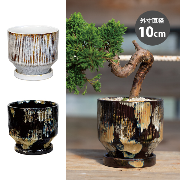 【インテリア鉢/陶器鉢/BOEX】モンロー Φ10cm（HO-3510）