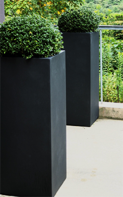 植木鉢／軽量鉢／プランター】BLヘリッチ L100（ブラックアイロン