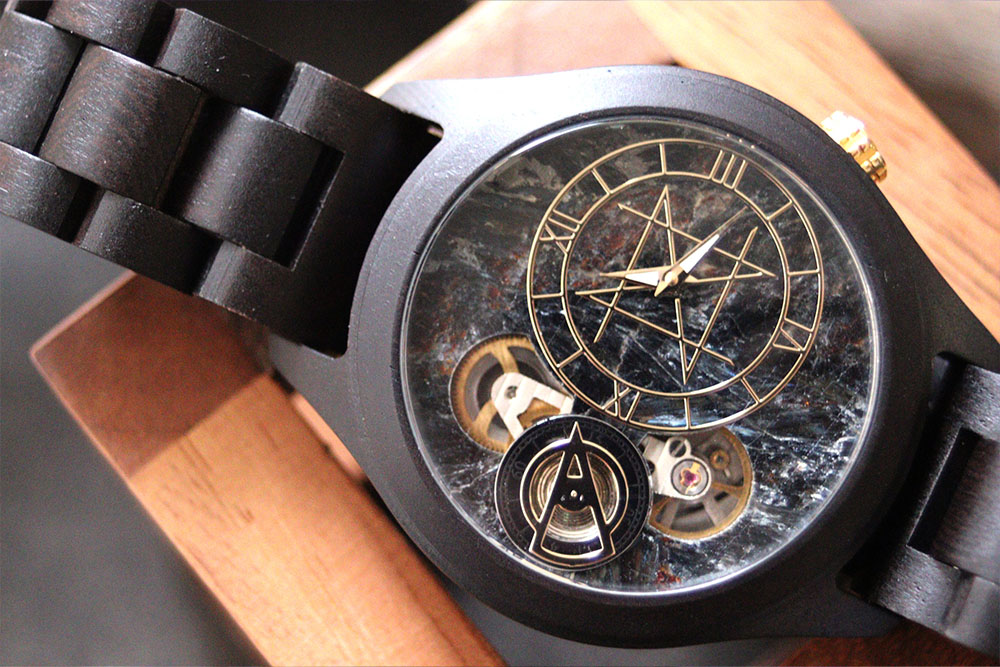 NOZ TIMEPIECES ダブルムーブメントモデル／ラルビカイト 45mm 廃盤 DOUBLE MOVEMENT MODEL ダブルムーブメントモデル/マラカイト